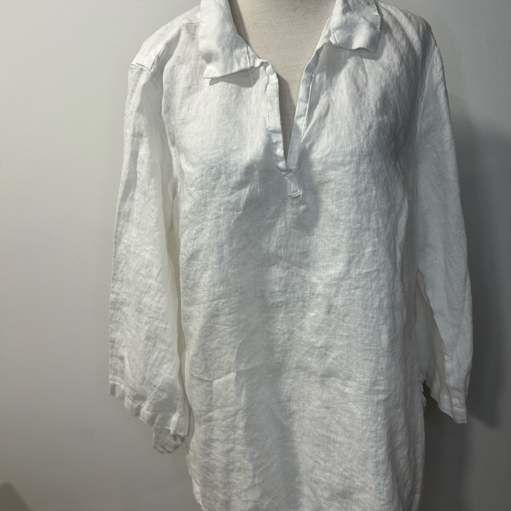 Linen Shirt - Isaac Mizrahi - Beachy